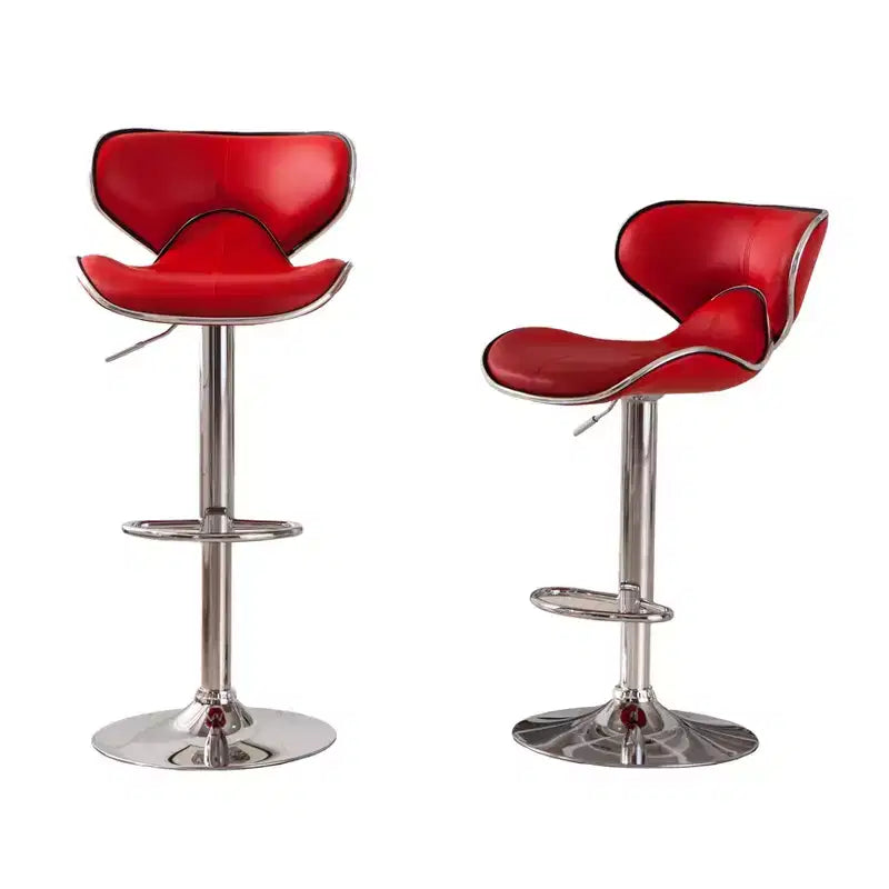 Drehbarer Barhocker aus Kunstleder, höhenverstellbar, 2er-Set