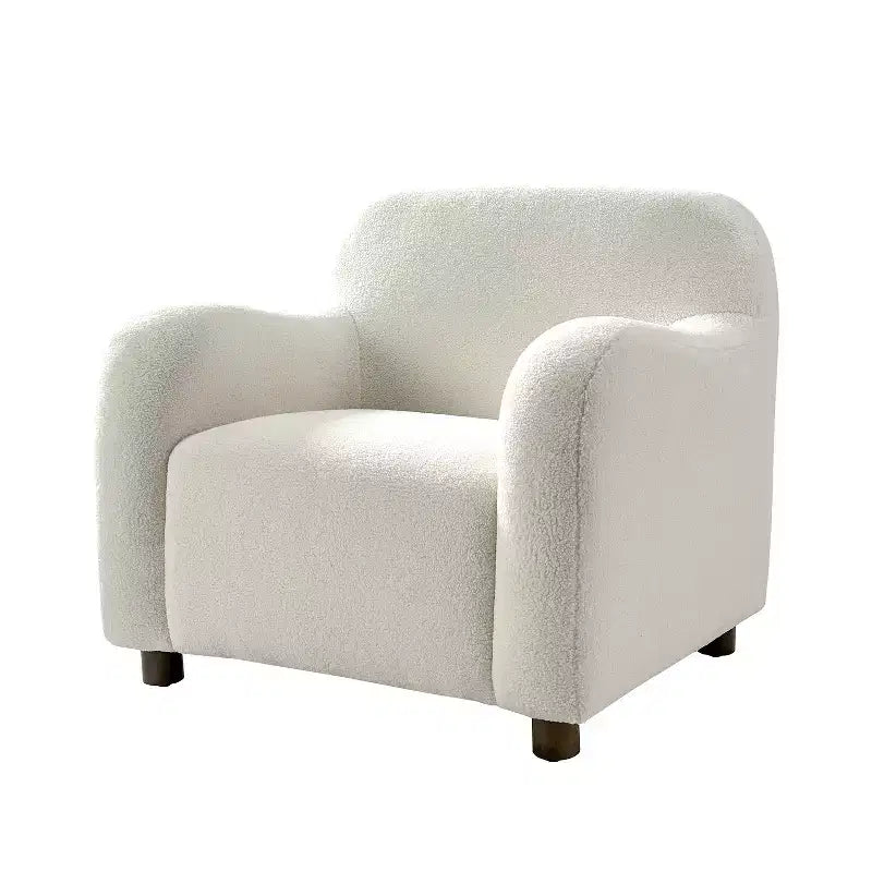 Fauteuil rembourré en bouclé de 35 pouces de large