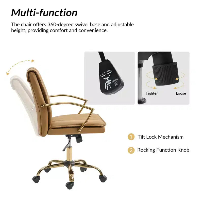 Chaise de bureau (avec mécanisme de réglage en hauteur)