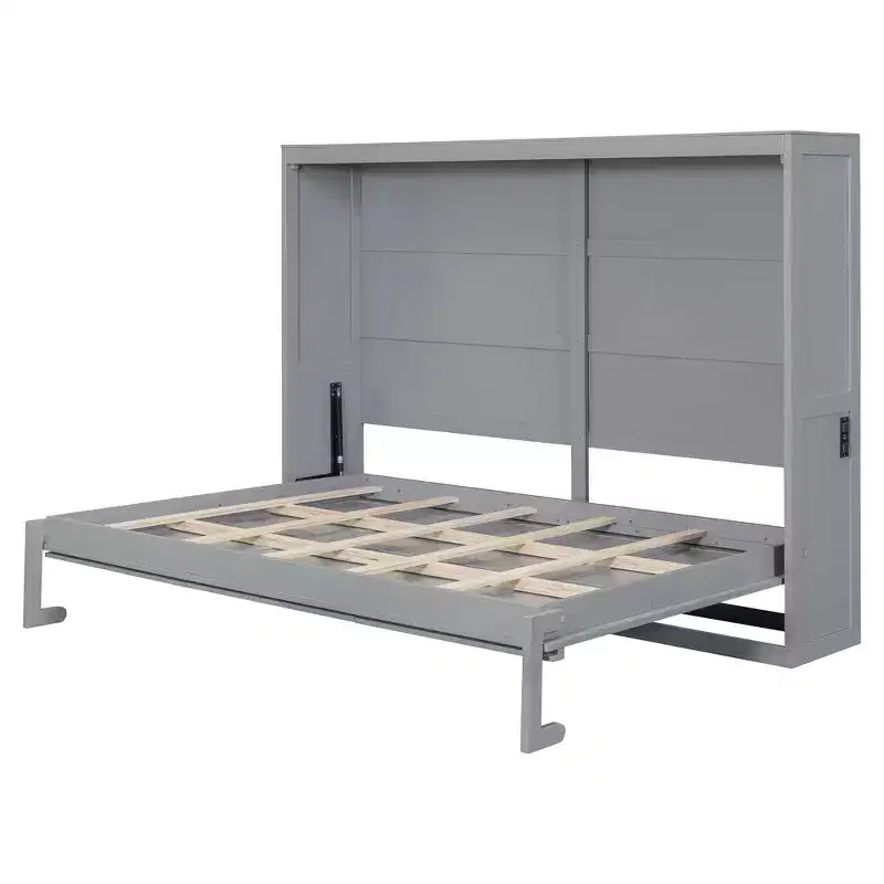 Murphy-Bett mit Wandmontage im modernen Design und USB-Ladestation