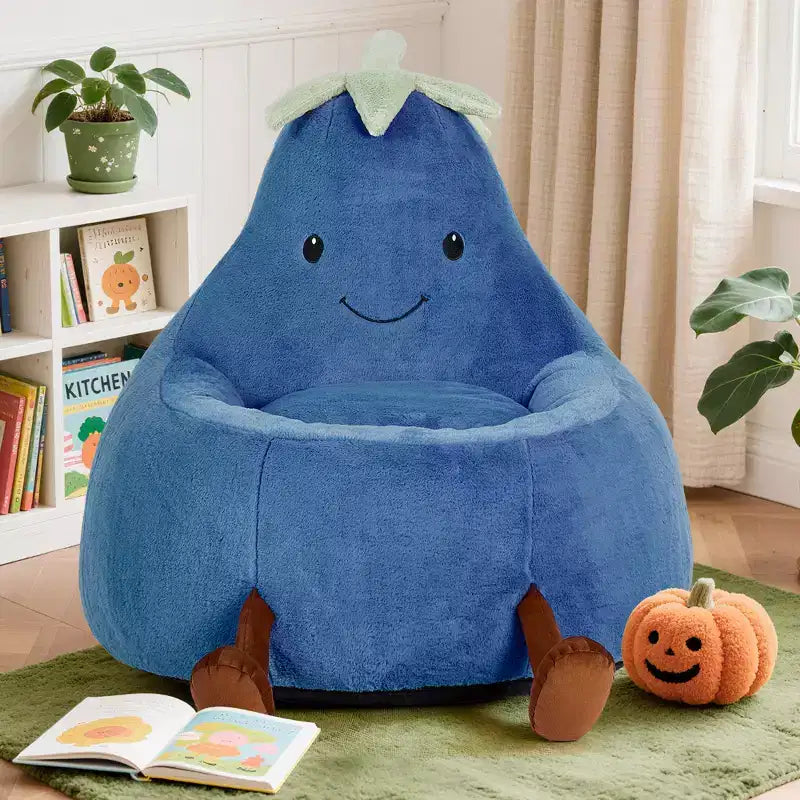 Kindersitzsacksofa mit Füllung aus hochdichtem Schaumstoff, ergonomische Form zum Lesen und Spielen